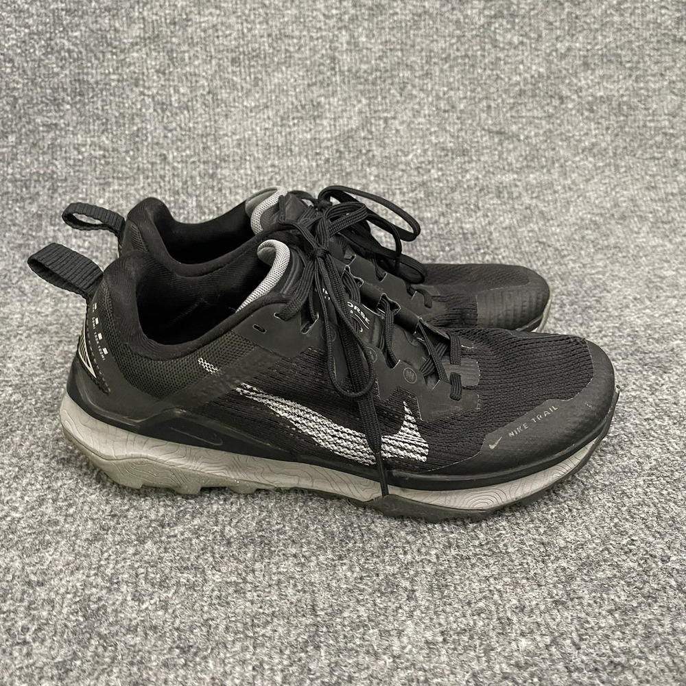 Nike Mens Wildhorse 8 Shoes Men's Sz 7 Black Wolf Gray DR2686 001 Trail Sneakers